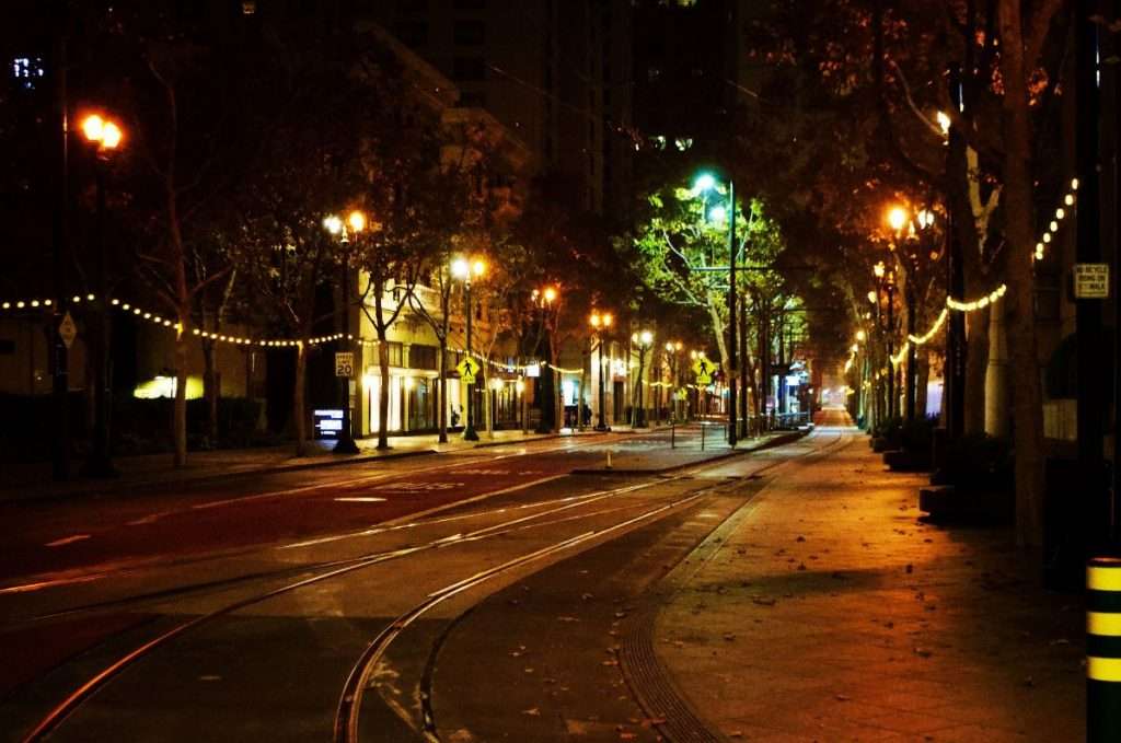 San jose citiy night street